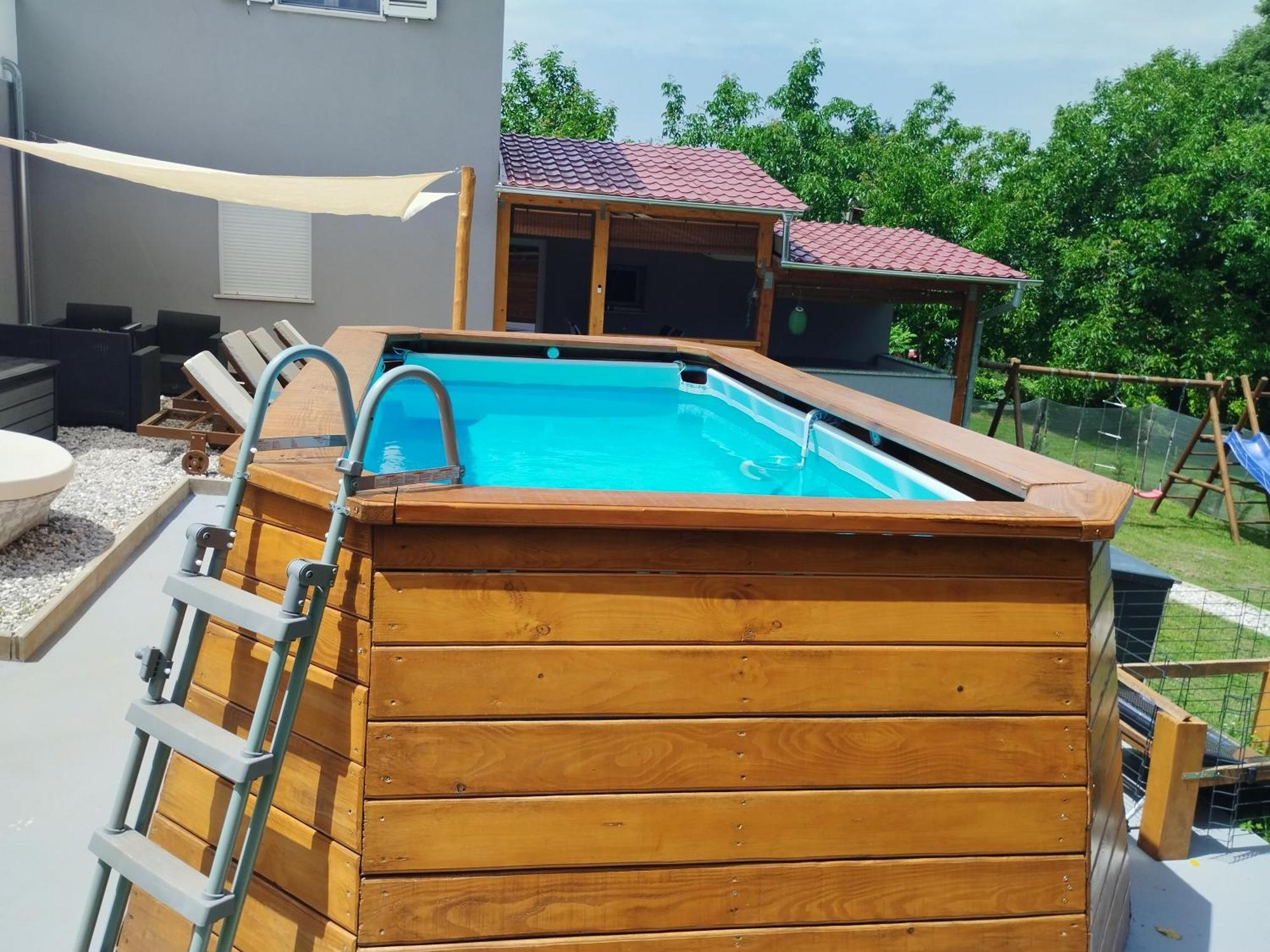 Apartman Goga With Pool And Jacuzzi Labin  Exterior foto